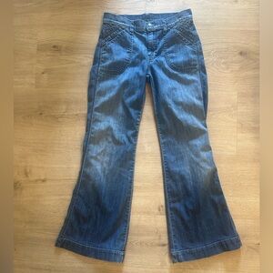 Seven 7 for All Mankind Dojo Wide Leg Flare Trouser Jeans New Vintage Size 28